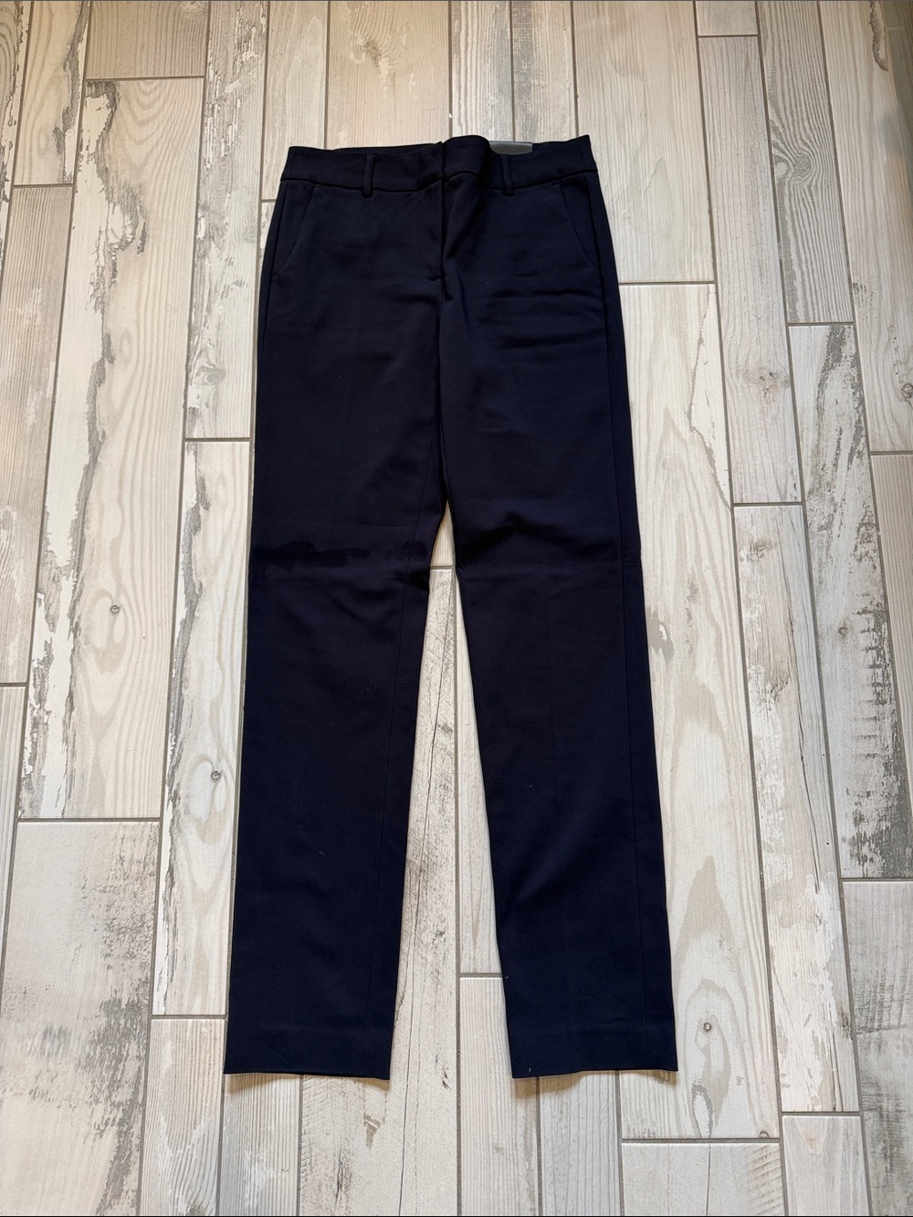 Signature Slim Straight Dress Pants - navy
